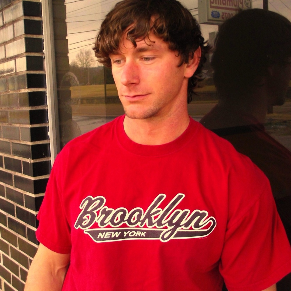 Vintage BROOKLYN Red Souvenir Size XL T-Shirt